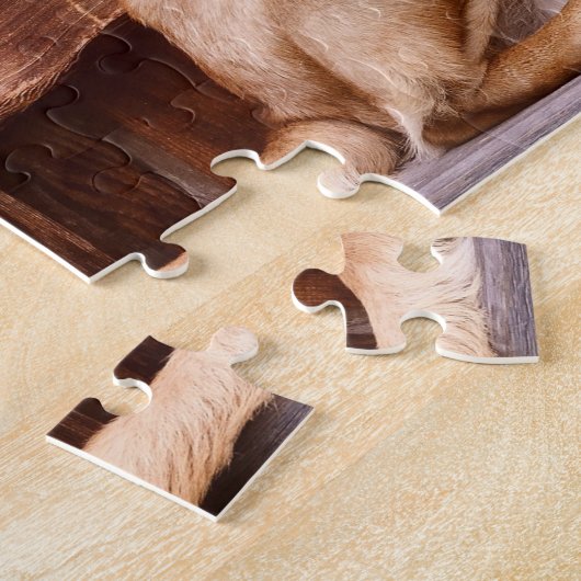 schattige hond legpuzzel (Zijkant)