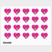 Schattige hond mama hart sticker (Vel)