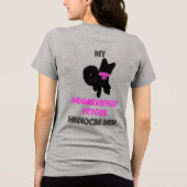 Schattige hond met attitude Tri-Blend shirt (Achterkant)