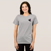 Schattige hond met attitude Tri-Blend shirt (Voorkant volledig)