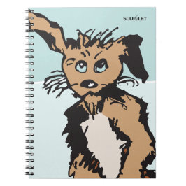 Schattige Hond Met Blauwe Puppy Ogen Notitieboek