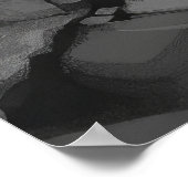 Schattige hond met Dragon Wings Fantasy Art Poster (Hoek)