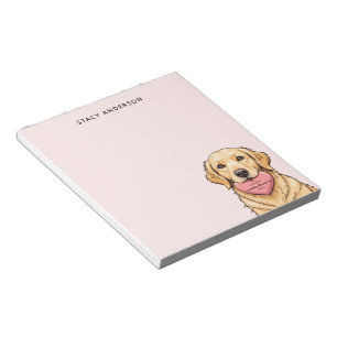 Schattige hond met hart Gelukkige Valentijnsdag Notitieblok
