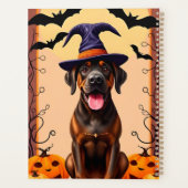 Schattige Hond met Heksenhoed Planner (Achterkant)