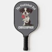 Schattige Hond Pickleball Kind Maatwerk Paddle (Achterkant)