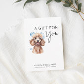 Schattige hond, poedel huisdier verzorging cadeaub notitiekaartje