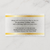 Schattige hond pug | Damast patroon Visitekaartje (Achterkant)