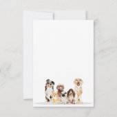 Schattige hond Puppies Baby shower Kaart (Achterkant)