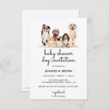 Schattige hond Puppies Baby shower