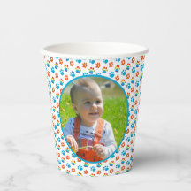 Schattige hond regenboog Waterverf 1e verjaardagsf