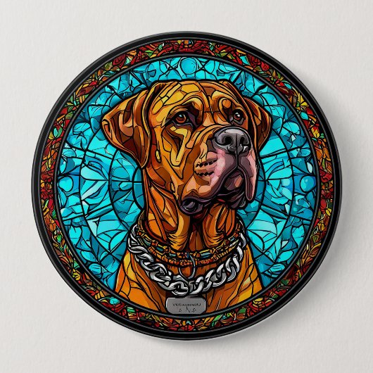 Schattige Hond Ronde Button 4,0 Cm (Voorkant)