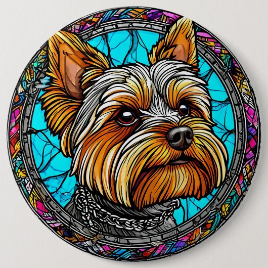Schattige Hond Ronde Button 6,0 Cm (Voorkant)