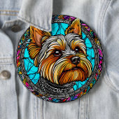 Schattige Hond Ronde Button 6,0 Cm (In situ)
