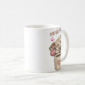 Schattige hond slaapt vredig koffiemok (Voorkant rechts)