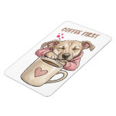 Schattige hond slaapt vredig magneet (Linkerzijde)