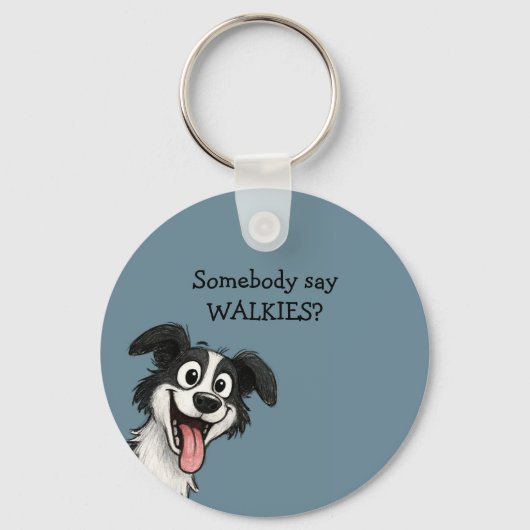 Schattige Hond Sleutelhanger (Voorkant)