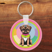 Schattige Hond Sleutelhanger (Achterkant)