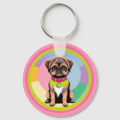Schattige Hond Sleutelhanger (Achterkant)