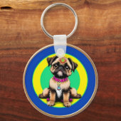 Schattige Hond Sleutelhanger (Voorkant)