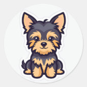 Schattige hond sticker (Voorkant)