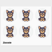 Schattige hond sticker (Vel)