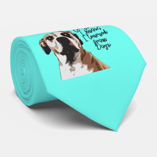 schattige hond stropdas (Opgerold)
