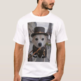 SCHATTIGE HOND T-SHIRT