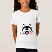 schattige hond t-shirt (Voorkant)