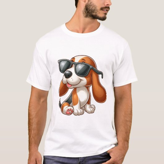 schattige hond t-shirt (Voorkant)