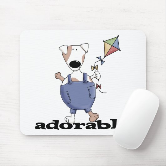 Schattige hond T-shirts en geschenken Muismat (Met muis)