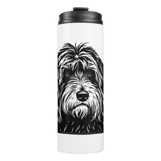 Schattige Hond Thermosbeker (Voorkant)