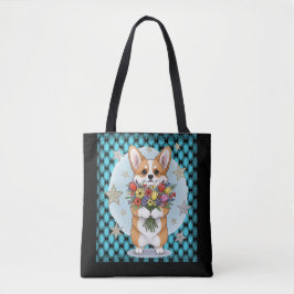 schattige hond tote bag
