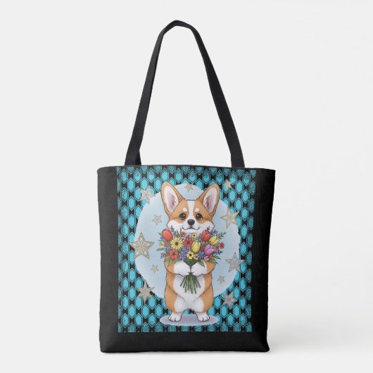 schattige hond tote bag (Achterkant)