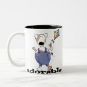 SCHATTIGE HOND TWEEKLEURIGE KOFFIEMOK (Links)