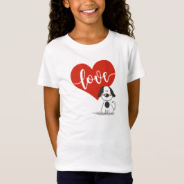Schattige Hond Valentijnsdag T-shirt