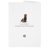 schattige hond van de beagle die de maaltijd in el (Achterkant)