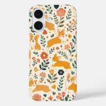 Schattige Hond Volkskunst Whimsical Hand 