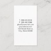 Schattige Hond Zit  Visitekaartje (Achterkant)