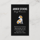 Schattige Hond Zit  Visitekaartje (Voorkant)