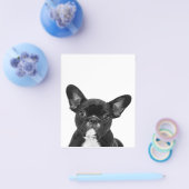 Schattige hond | Zwart Frans Bulldog Face Flyer (Enkel)