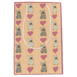 Schattige honden, botten en harten medium cadeauzakje