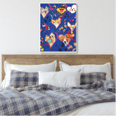 Schattige honden canvas afdruk (Insitu (Slaapkamer))