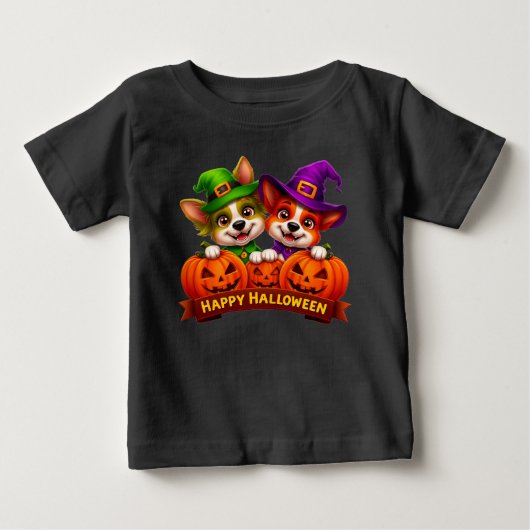 Schattige honden in Halloween-kostuums (Voorkant)