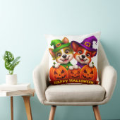 Schattige honden in Halloweenkostuums Kussen (Stoel)