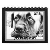 Schattige honden in kunst kalender (Hoes)