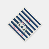 Schattige honden in liefde met speciaal gepersonal servet (Hoek)