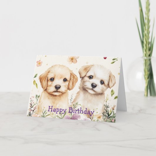 Schattige Honden Kaart (Voorkant)