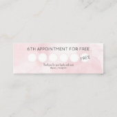 Schattige honden met bloemkroon, waterverf wit klantenkaartje (Achterkant)