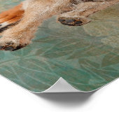 Schattige honden op deportkunst poster (Hoek)