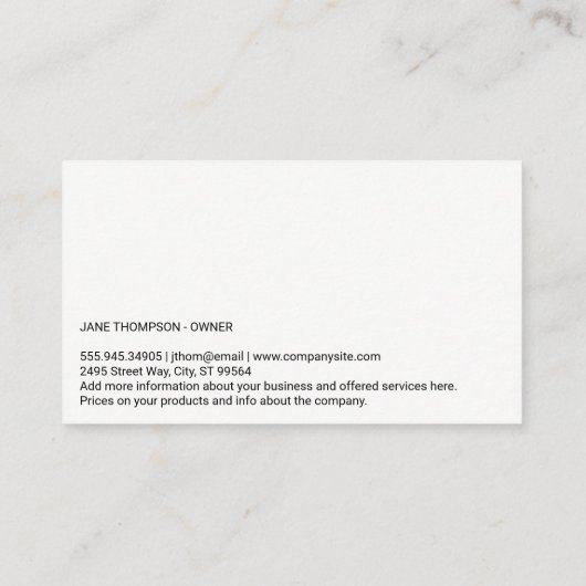 Schattige Honden | Verscheiden Rassen Visitekaartje (Achterkant)